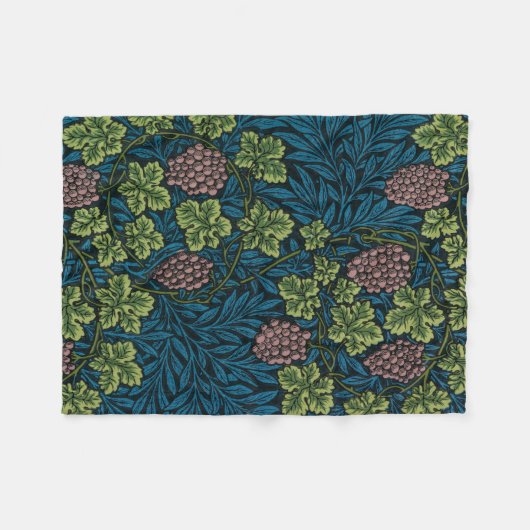 Grapevine (von William Morris) Fleecedecke (Vorderseite (Horizontal))