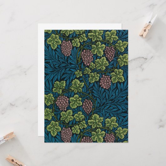 Grapevine (von William Morris) Karte (Vorderseite/Rückseite Beispiel)