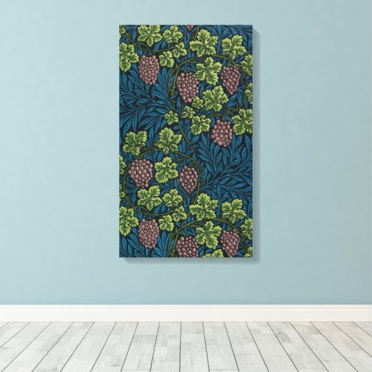 Grapevine (von William Morris) Leinwanddruck (Insitu (Holzboden))