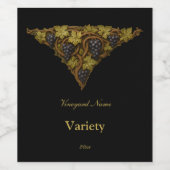 Grapevine Weinetikett (Einzelnes Label)