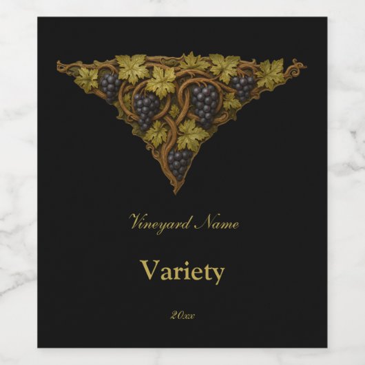 Grapevine Weinetikett (Einzelnes Label)