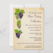 Grapevine Weinverkostung Party Einladung (Vorderseite)