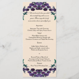 Grapevine Wreath Wedding Menu Menükarte