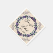 Grapevine Wreath Wedding Napkin Serviette (Ecke)