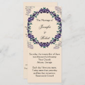 Grapevine Wreath Wedding Program Programm (Vorne/Hinten)