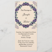 Grapevine Wreath Wedding Program Programm (Vorderseite)