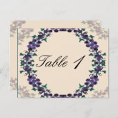 Grapevine Wreath Wedding Tischnummer (Vorne/Hinten)