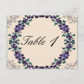 Grapevine Wreath Wedding Tischnummer (Vorderseite)