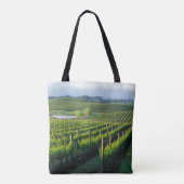 Grapevinen in feinen Reihen im Napa in Kalifornien Tasche (Rückseite)