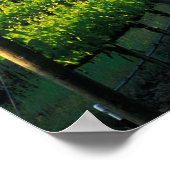 Grapevinen in ordentlichen Reihen in Napa in Kalif Poster (Ecke)