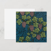  Grapevines with clusters of pink grapes  Dankeskarte (Vorne/Hinten)