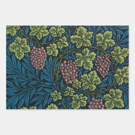  Grapevines with clusters of pink grapes  Geschenkpapier Set (Vorderseite 2)