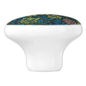  Grapevines with clusters of pink grapes  Keramikknauf (Seitenansicht)