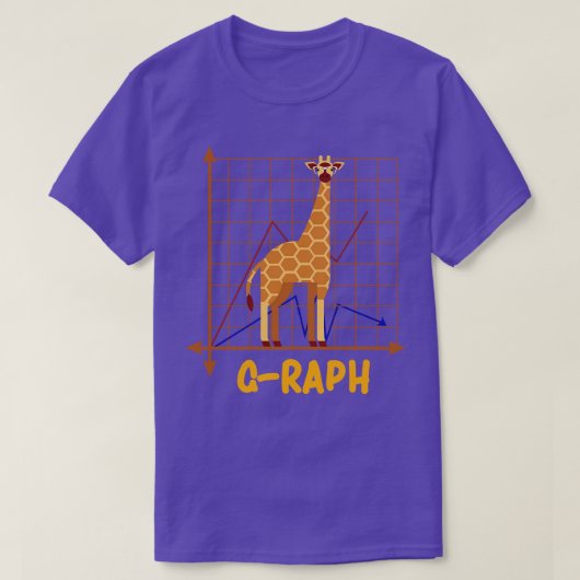 GRaph Funny Giraffe Kunst, Dichtung und Musik T-Shirt (Design vorne)
