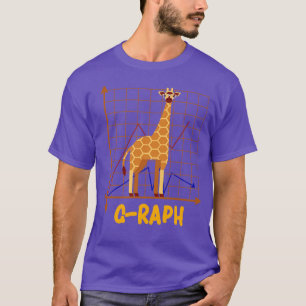 GRaph Funny Giraffe Kunst, Dichtung und Musik T-Shirt