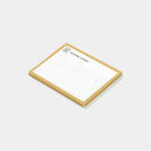 Graph Grid mit Clipboard und Pen Yellow Post-it Klebezettel (angewinkelt)