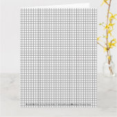 Graph Line Grid for Math/Zeichnend Papierdruckmasc Karte (Gelbe Blume)