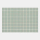 Graph-Muster für grüne Gitterlinien Geschenkpapier Set (Vorderseite 3)