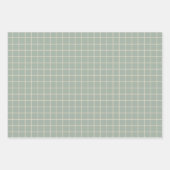 Graph-Muster für grüne Gitterlinien Geschenkpapier Set (Vorderseite)