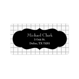 Graph Paper Anpassbare Adressenmarken Adressaufkleber