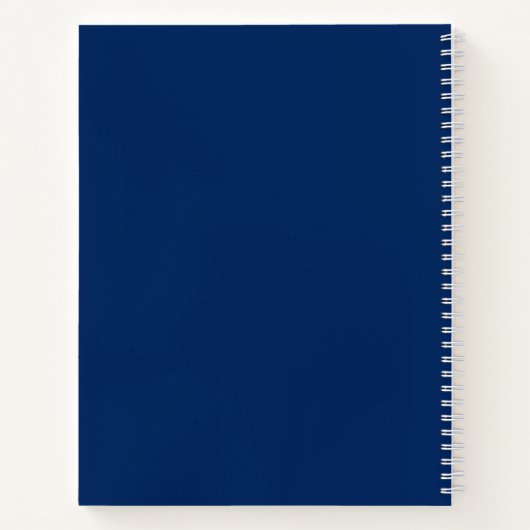 Graph Paper der Navy Blue Geometry-Uni Notizblock (Rückseite)