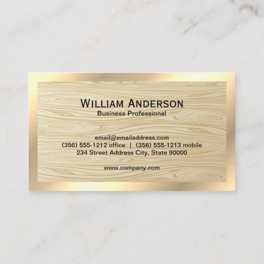 Graph Paper | Holzkörner Visitenkarte (Rückseite)