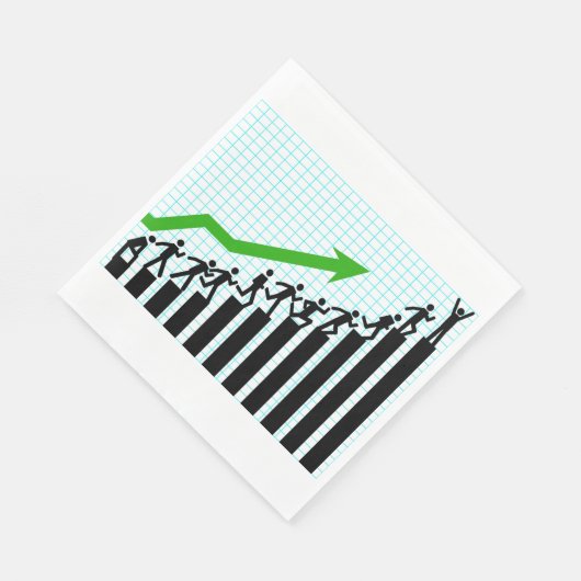 Graph Paper Napkins nach oben Trend Serviette (Ecke)