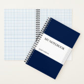 Graph Paper Notebook - Oxford Navy Notizblock (Innen)