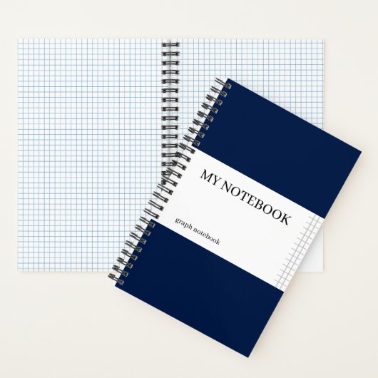 Graph Paper Notebook - Oxford Navy Notizblock (Innen)