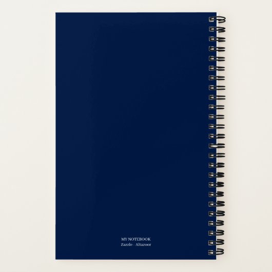 Graph Paper Notebook - Oxford Navy Notizblock (Rückseite)