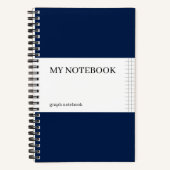 Graph Paper Notebook - Oxford Navy Notizblock (Vorderseite)