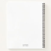 Graph Paper Notebook - White Notizblock (Rückseite)