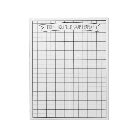 Graph Paper Notizblock (Rotiert)