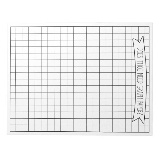 Graph Paper Notizblock (Vorderseite)