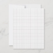 Graph Paper Save the Date (Rückseite)