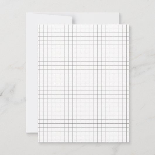 Graph Paper Save the Date (Rückseite)