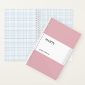 Graph Pink Notebook mit Monogramm Notizblock (Innen)