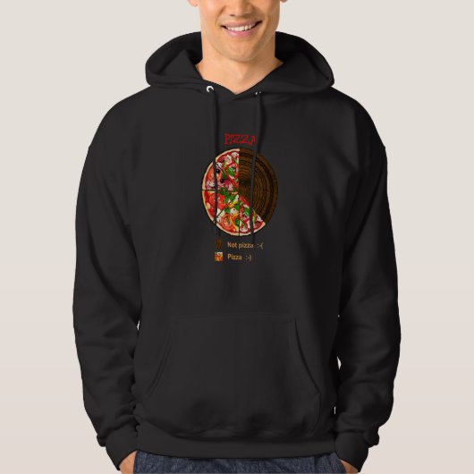 Graph Pizza Not pizza Pizza pie chart Hoodie (Vorderseite)