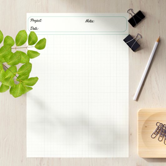 Graph Sheets Grid Paper 6 mm Blau Notizblock