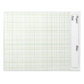Graph Sheets Grid Paper 6 mm, grünes grafisches Gr Notizblock (Vorderseite)