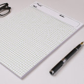 Graph Sheets Grid Paper 6 mm, grünes grafisches Gr Notizblock