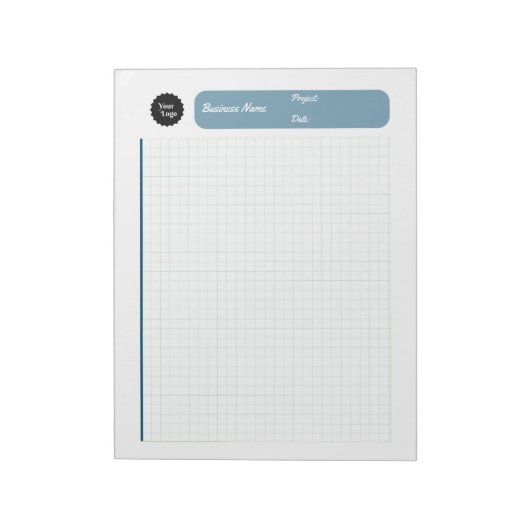 Graph Sheets Grid Paper 8 mm Blau Notizblock (Rotiert)