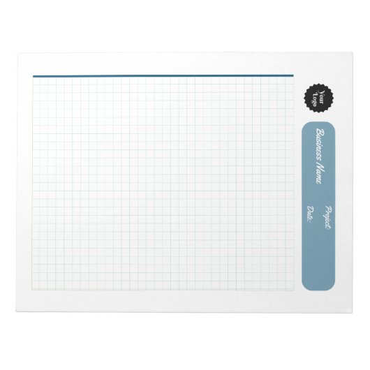 Graph Sheets Grid Paper 8 mm Blau Notizblock (Vorderseite)