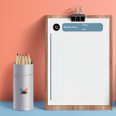 Graph Sheets Grid Paper 8 mm Blau Notizblock