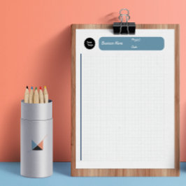 Graph Sheets Grid Paper 8 mm Blau Notizblock