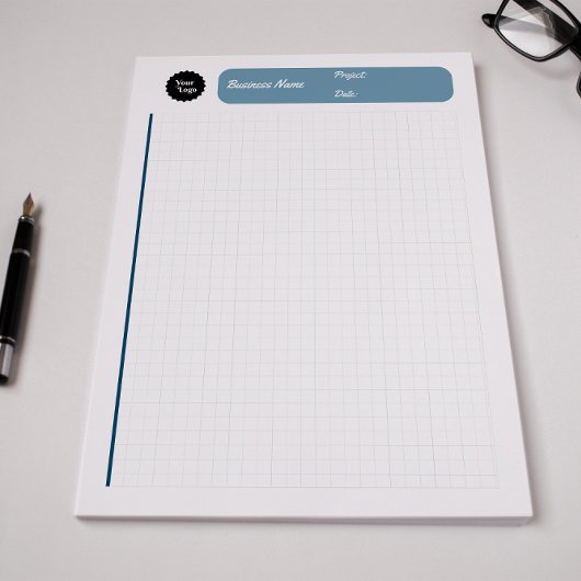 Graph Sheets Grid Paper 8 mm Blau Notizblock