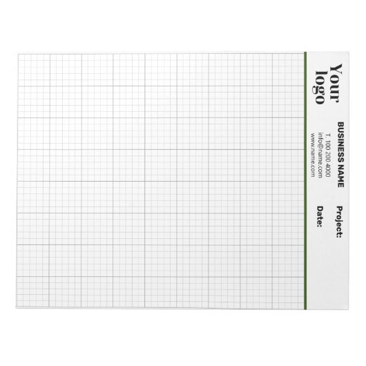Graph Sheets Printable Paper Gray Grid Notizblock (Vorderseite)