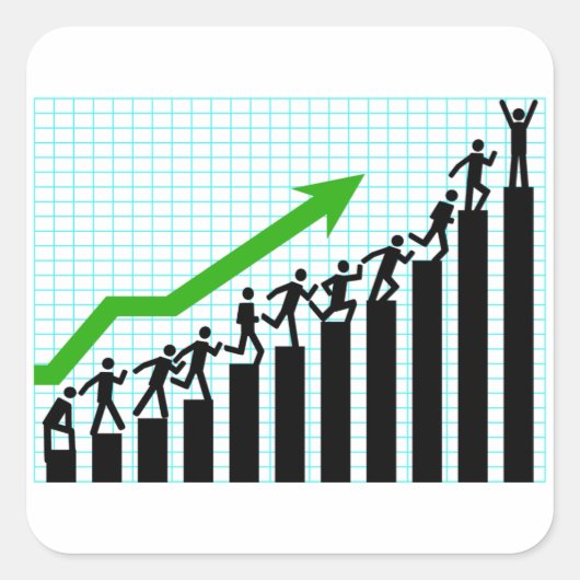 Graph Stickers für den Trend nach oben (Vorderseite)