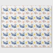 Graph Whale Geschenkpapier (Flach)