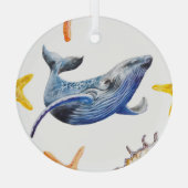 Graph Whale Ornament Aus Glas (Rückseite)